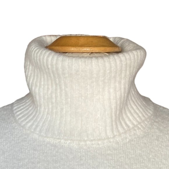 GAP Fuzzy Turtleneck Multi-Colored Stripes Ski Bum Coastal Knit Sweater-M - Picture 2 of 13